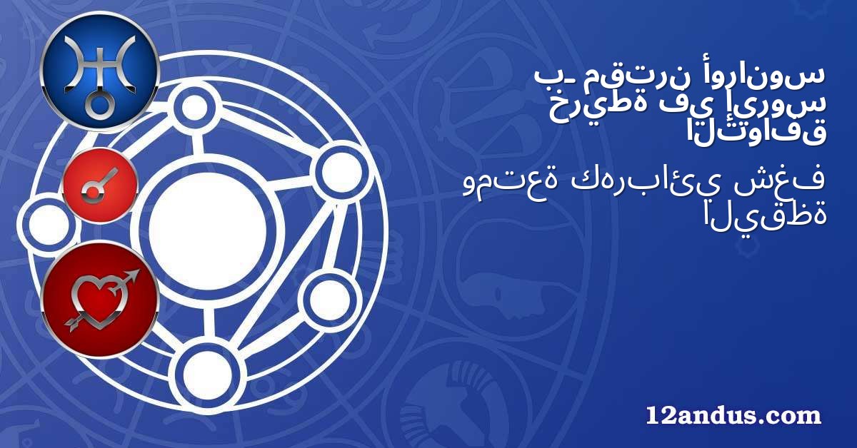 أورانوس مقترن بـ إيروس في خريطة التوافق