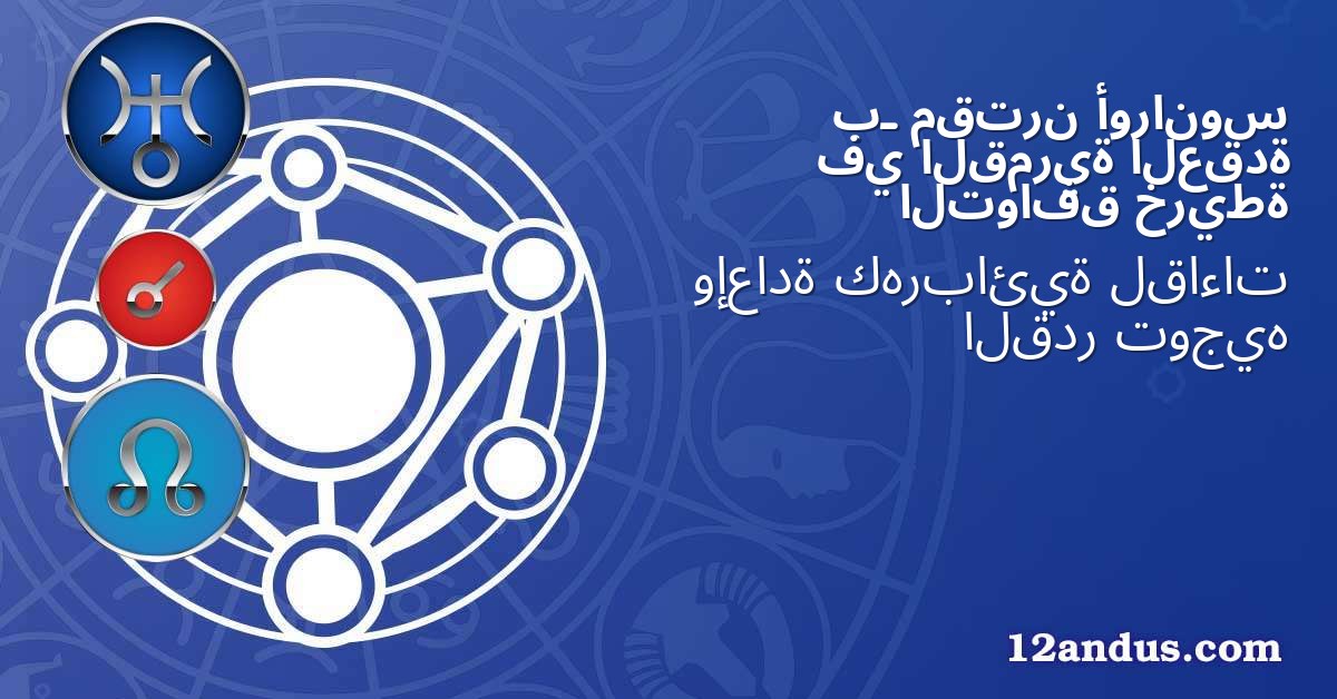 أورانوس مقترن بـ العقدة القمرية في خريطة التوافق