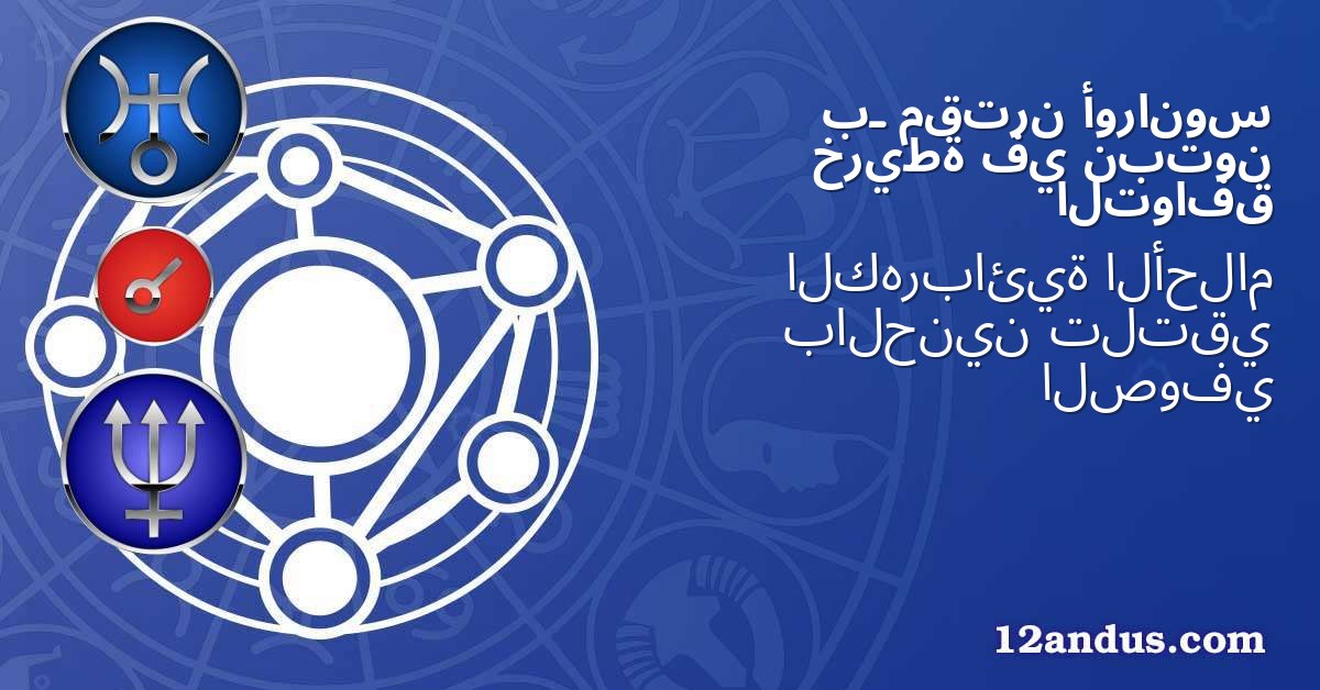 أورانوس مقترن بـ نبتون في خريطة التوافق