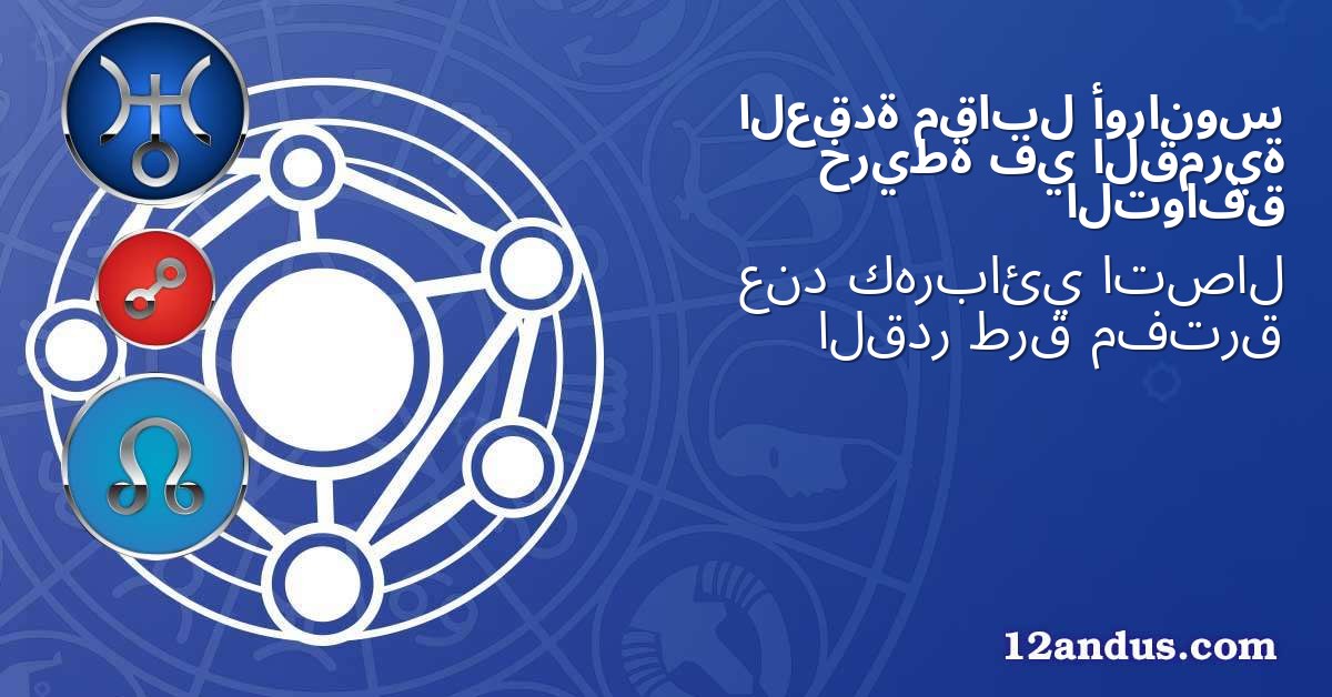 أورانوس مقابل العقدة القمرية في خريطة التوافق