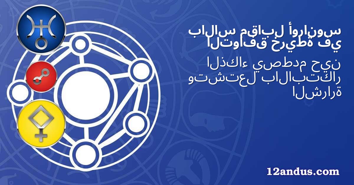 أورانوس مقابل بالاس في خريطة التوافق