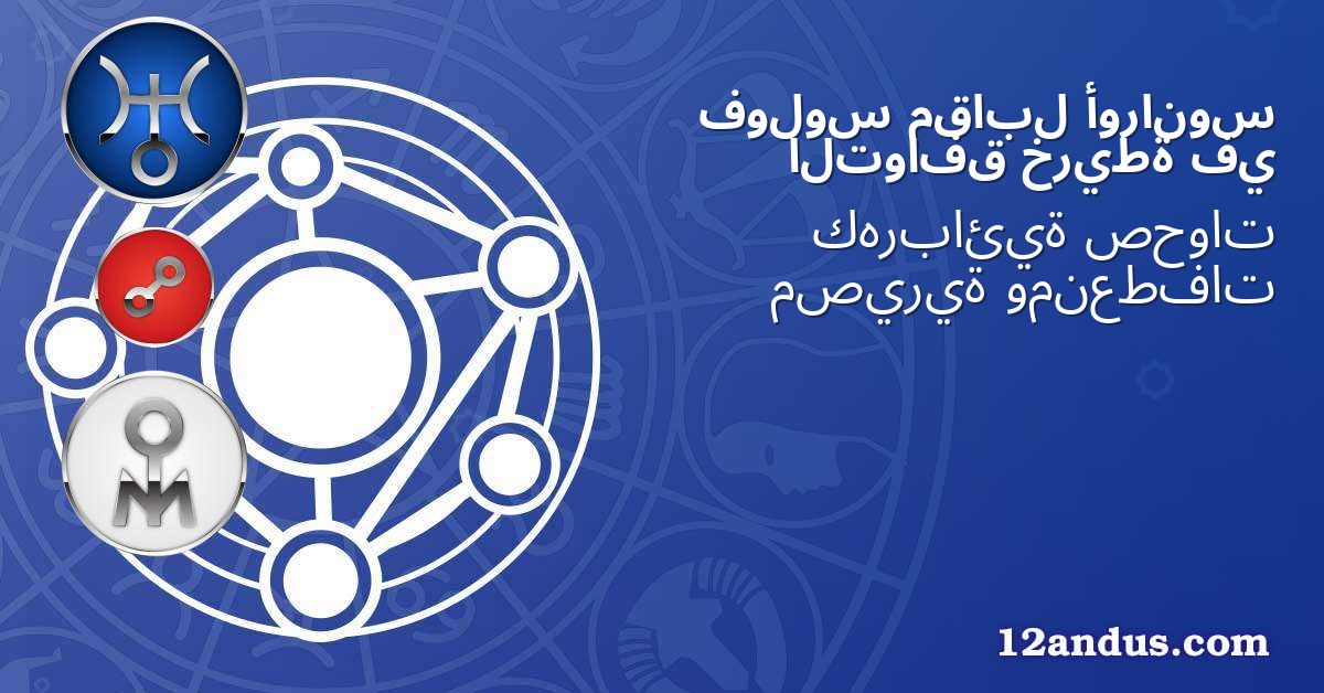 أورانوس مقابل فولوس في خريطة التوافق