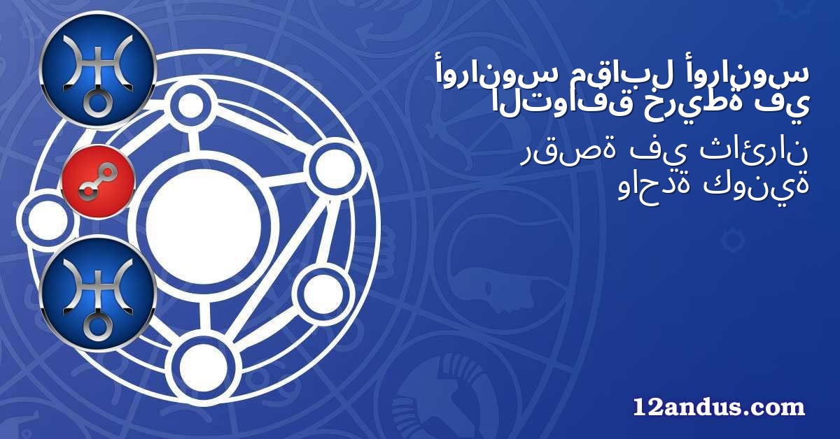أورانوس مقابل أورانوس في خريطة التوافق