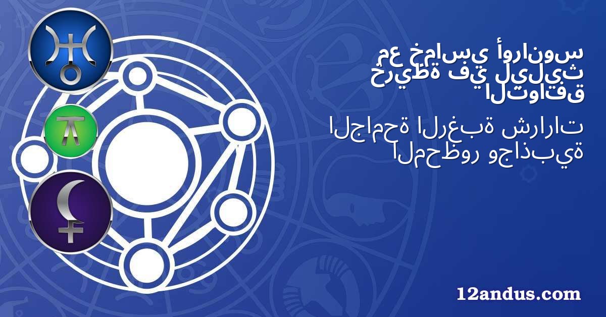 أورانوس خماسي مع ليليث في خريطة التوافق