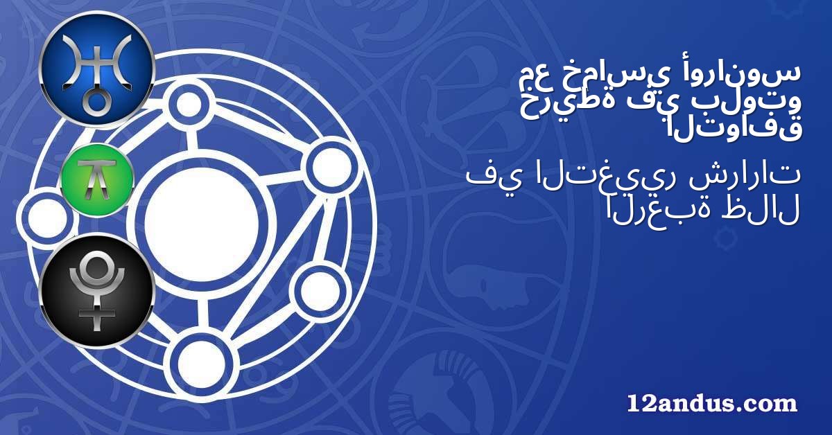 أورانوس خماسي مع بلوتو في خريطة التوافق