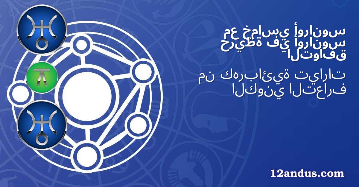 أورانوس خماسي مع أورانوس في خريطة التوافق