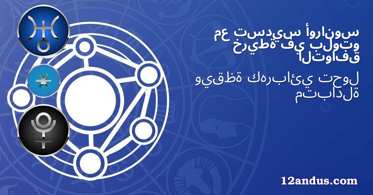 أورانوس تسديس مع بلوتو في خريطة التوافق