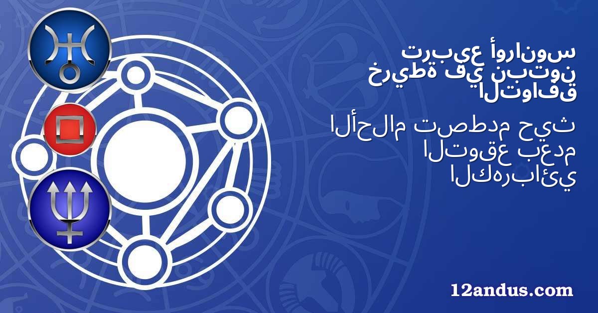 أورانوس تربيع نبتون في خريطة التوافق