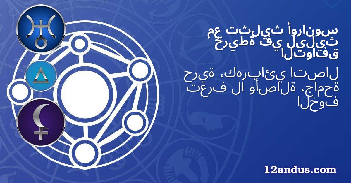 أورانوس تثليث مع ليليث في خريطة التوافق