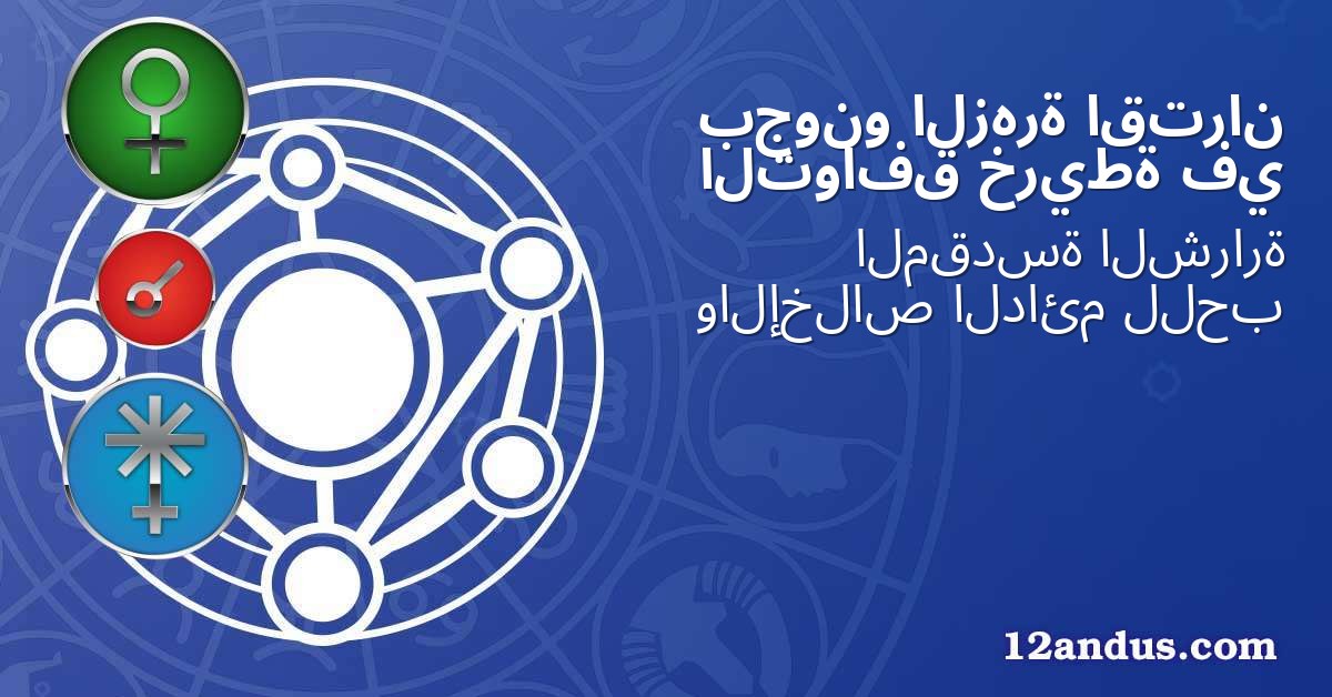 اقتران الزهرة بجونو في خريطة التوافق