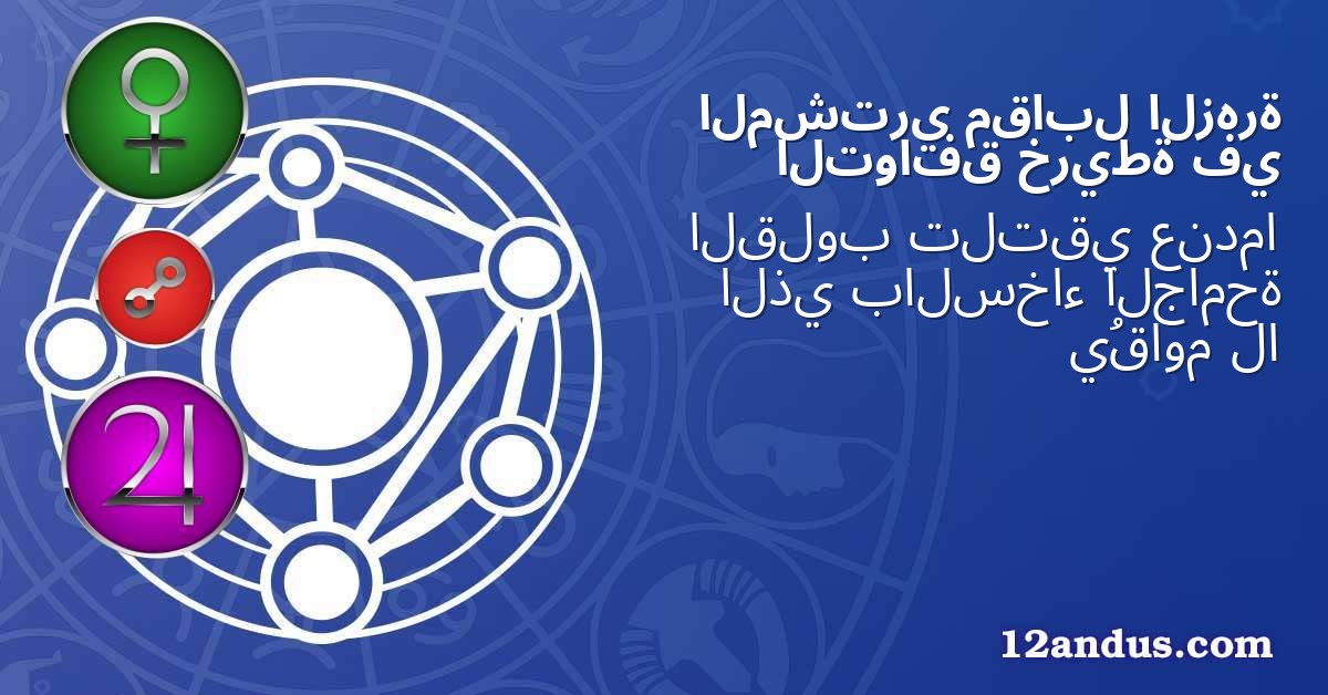 الزهرة مقابل المشتري في خريطة التوافق