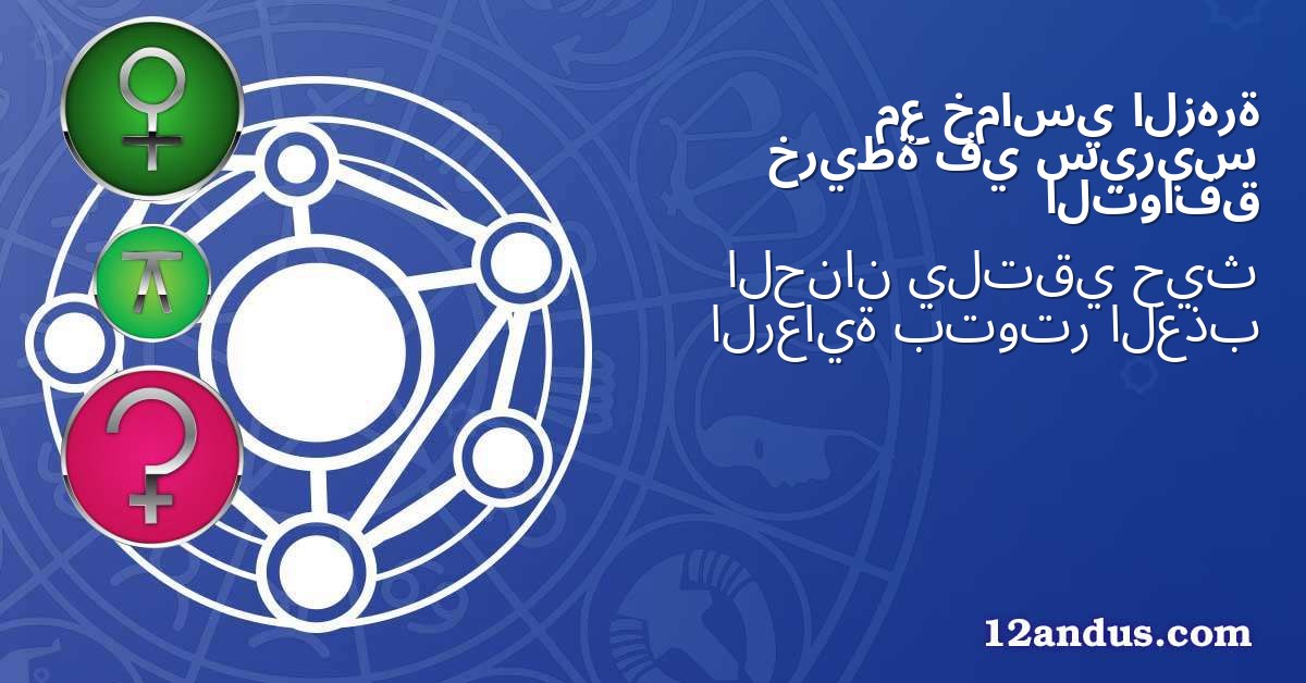 الزهرة خماسي مع سيريس في خريطة التوافق