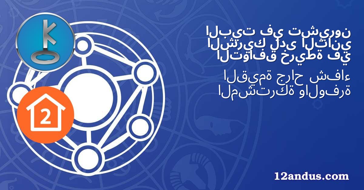 تشيرون في البيت الثاني لدى الشريك في خريطة التوافق