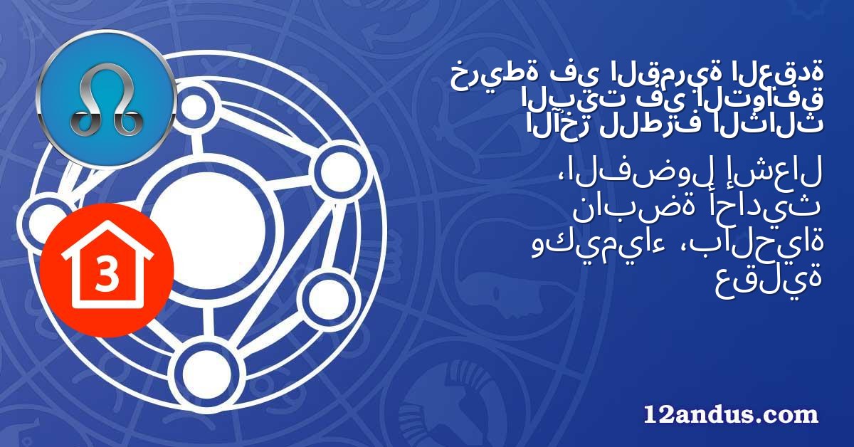 العقدة القمرية في خريطة التوافق في البيت الثالث للطرف الآخر