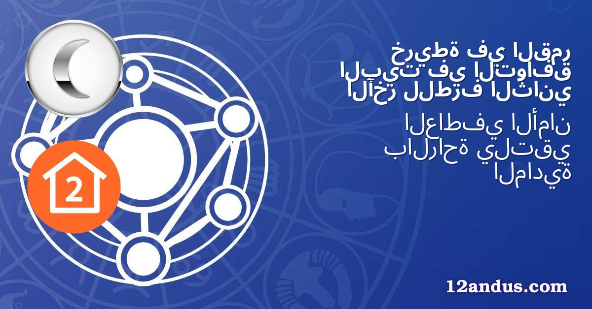 القمر في خريطة التوافق في البيت الثاني للطرف الآخر