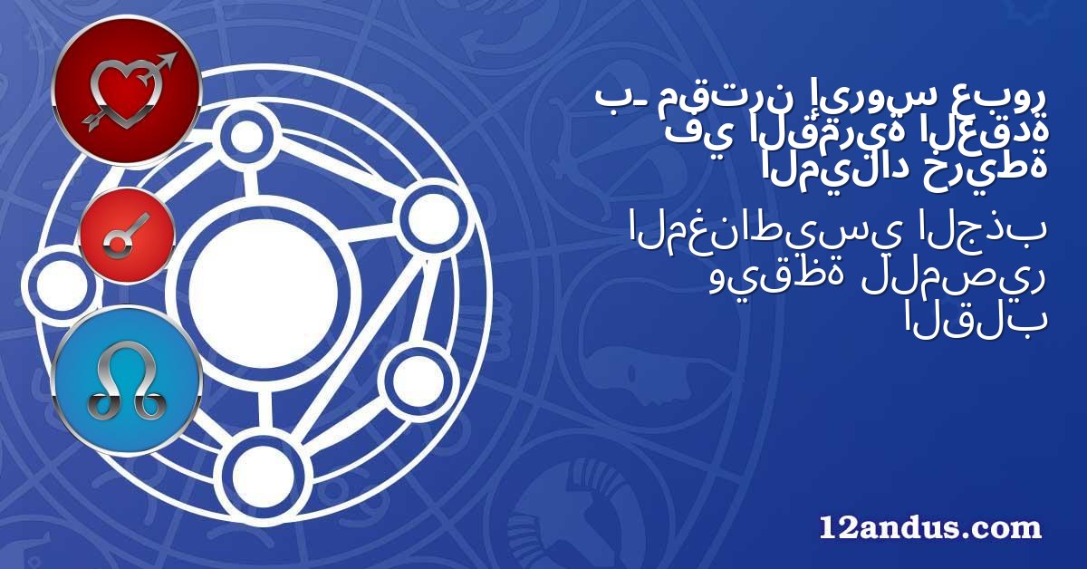 عبور إيروس مقترن بـ العقدة القمرية في خريطة الميلاد