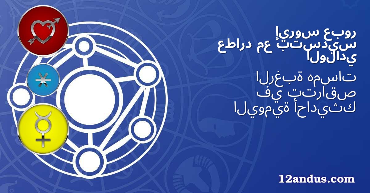 عبور إيروس بتسديس مع عطارد الولادي