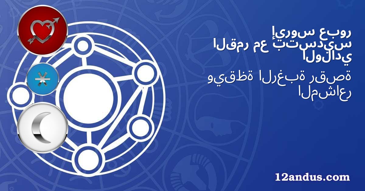 عبور إيروس بتسديس مع القمر الولادي