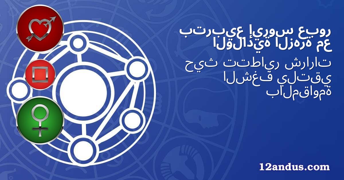 عبور إيروس بتربيع مع الزهرة الولادية