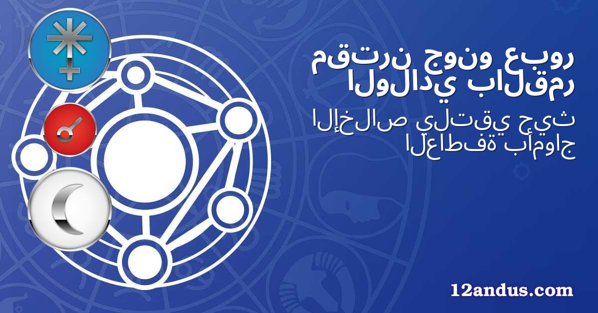 عبور جونو مقترن بالقمر الولادي