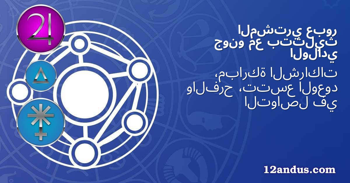 عبور المشتري بتثليث مع جونو الولادي