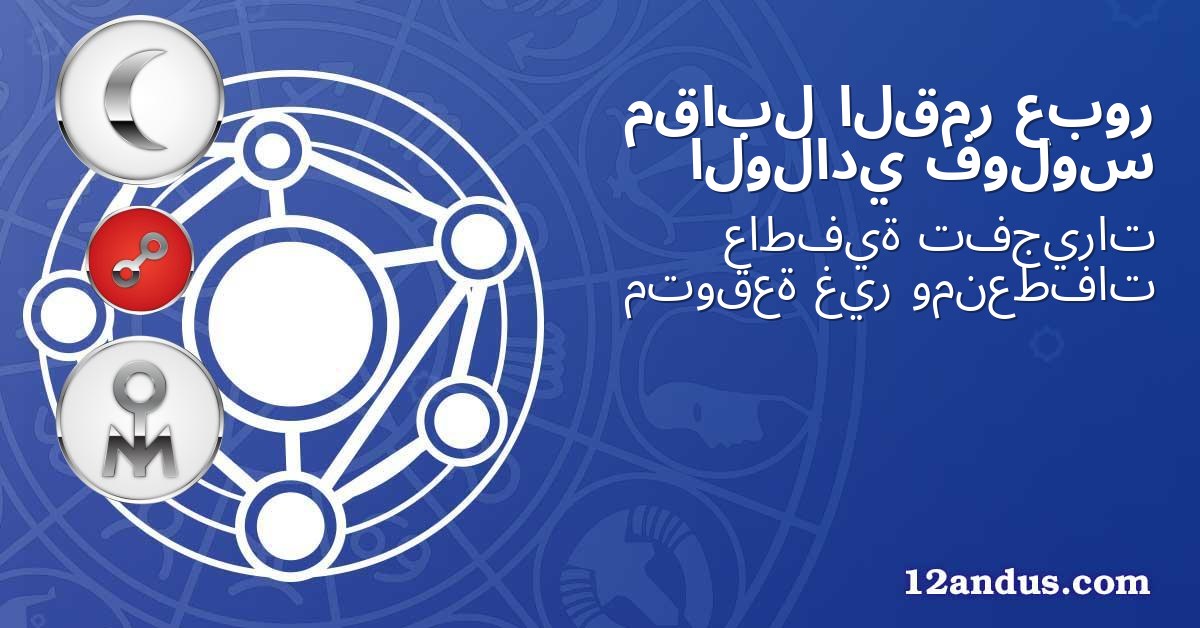 عبور القمر مقابل فولوس الولادي