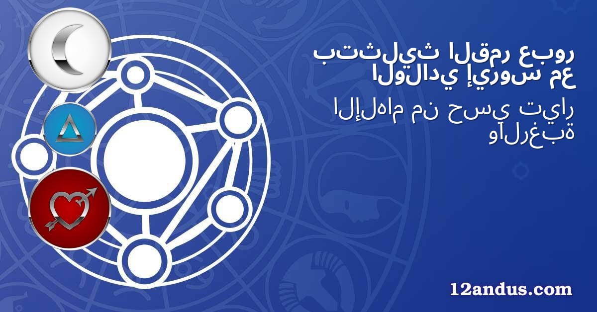 عبور القمر بتثليث مع إيروس الولادي