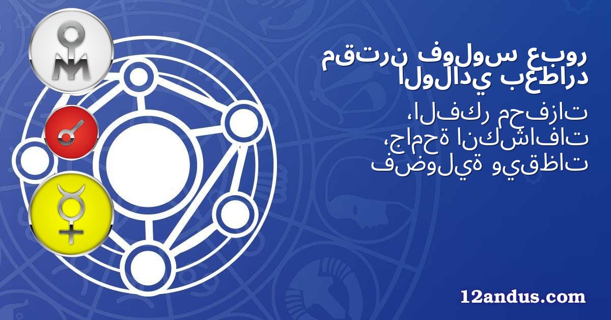 عبور فولوس مقترن بعطارد الولادي