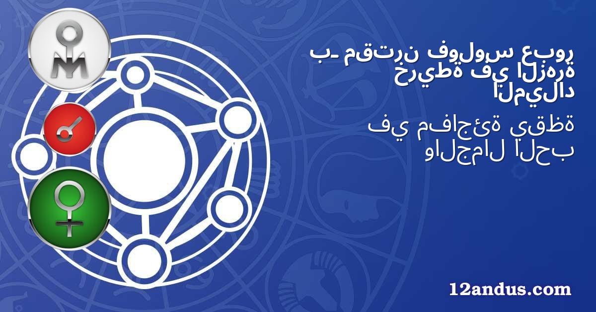 عبور فولوس مقترن بـ الزهرة في خريطة الميلاد