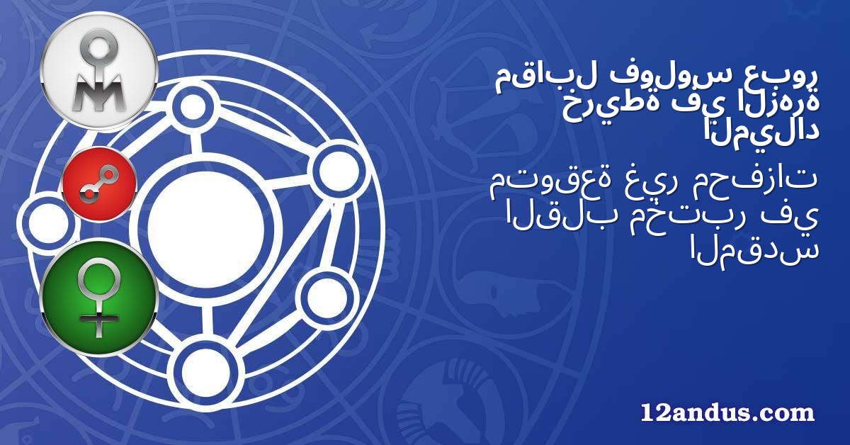 عبور فولوس مقابل الزهرة في خريطة الميلاد