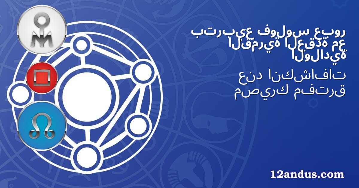 عبور فولوس بتربيع مع العقدة القمرية الولادية