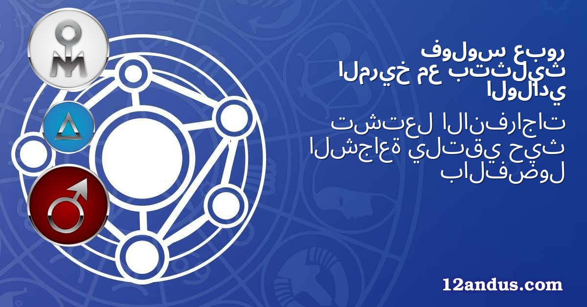 عبور فولوس بتثليث مع المريخ الولادي