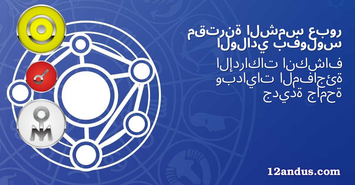 عبور الشمس مقترنة بفولوس الولادي