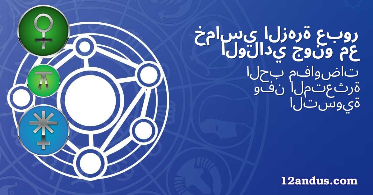 عبور الزهرة خماسي مع جونو الولادي