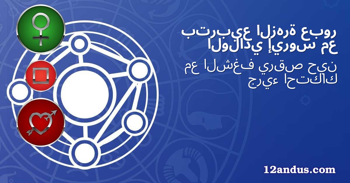 عبور الزهرة بتربيع مع إيروس الولادي