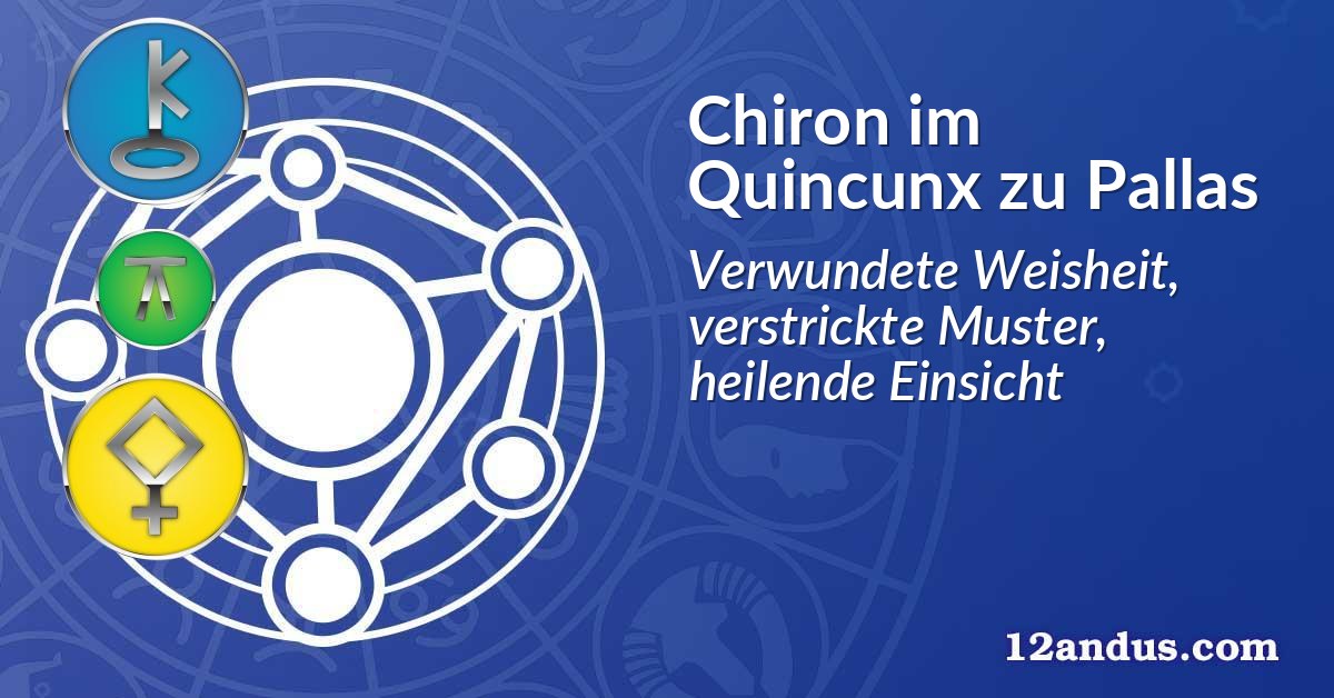 Chiron im Quinkunx zu Pallas