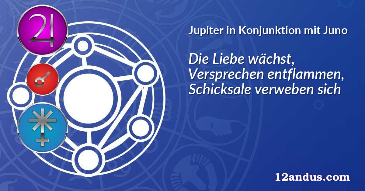 Jupiter in Konjunktion mit Juno