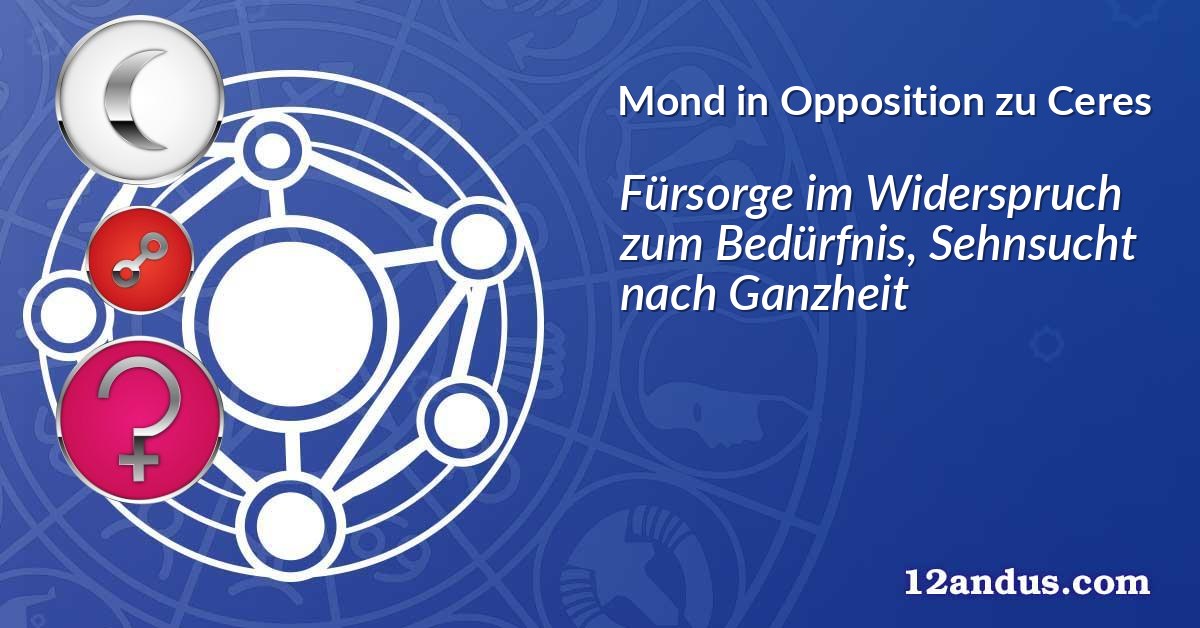 Mond in Opposition zu Ceres