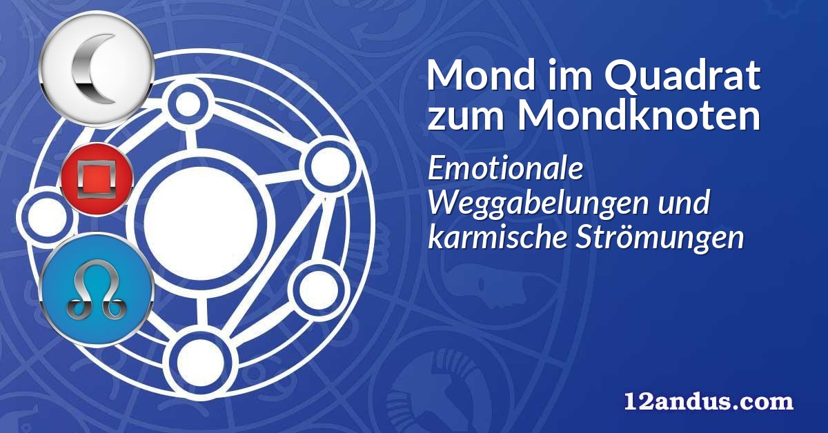 Mond im Quadrat zum Mondknoten