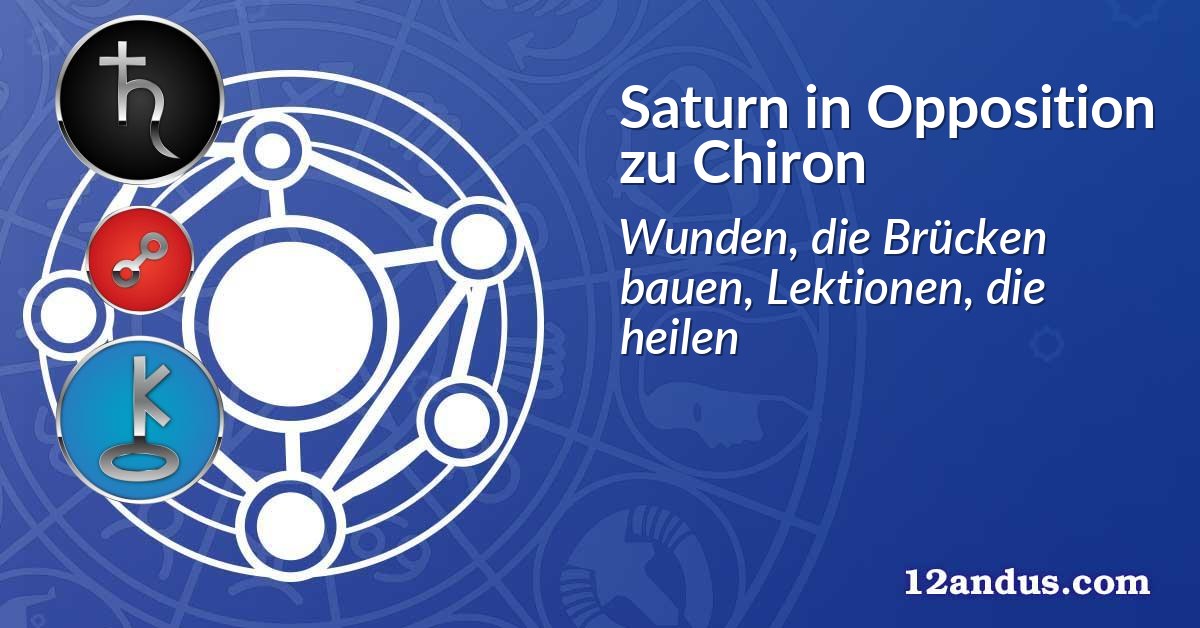 Saturn in Opposition zu Chiron