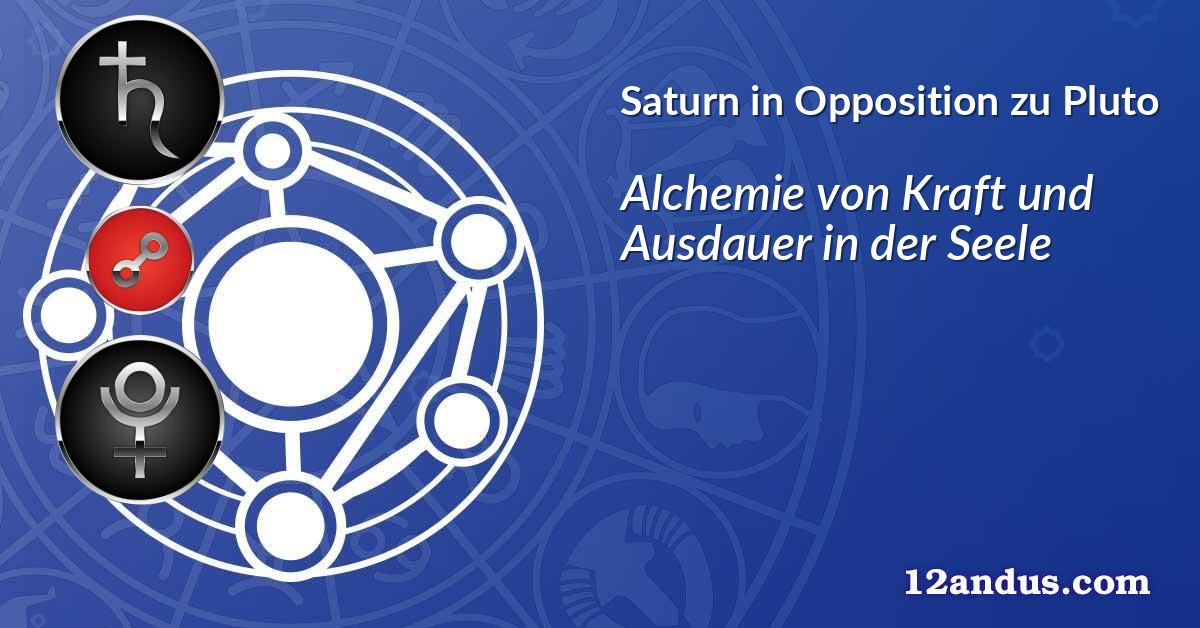 Saturn in Opposition zu Pluto