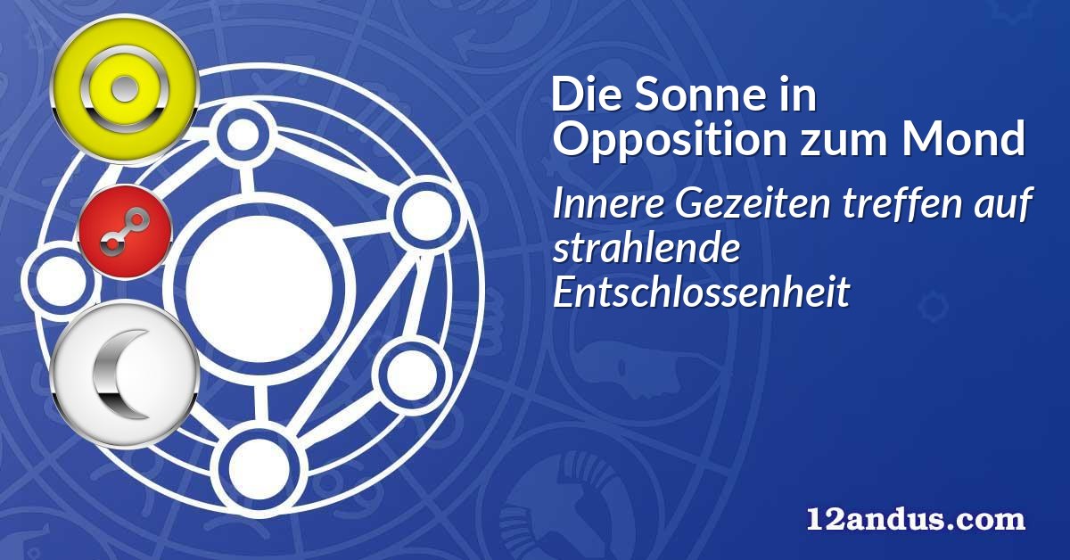 Die Sonne in Opposition zum Mond