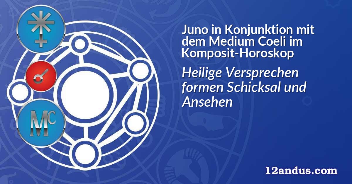 Juno in Konjunktion mit dem Medium Coeli im Komposit-Horoskop