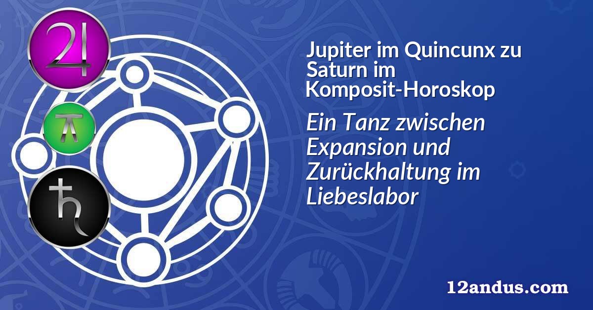 Jupiter im Quinkunx zu Saturn im Komposit-Horoskop
