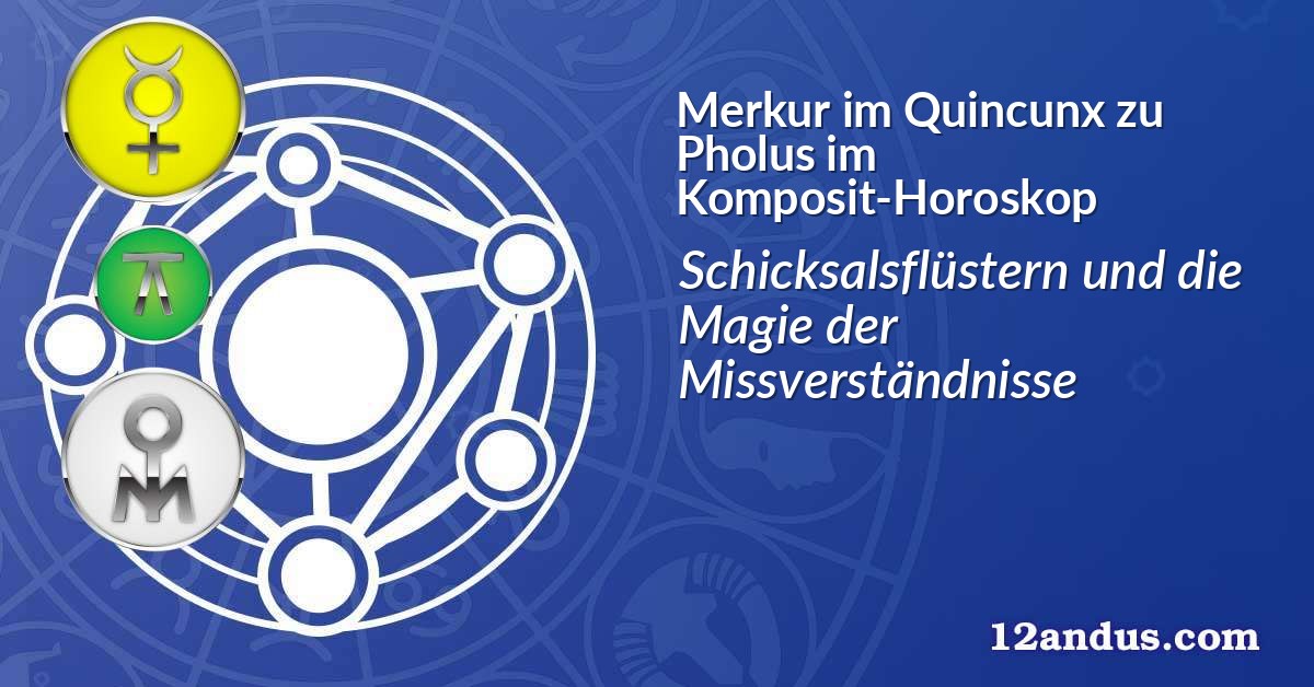 Merkur im Quinkunx zu Pholus im Komposit-Horoskop