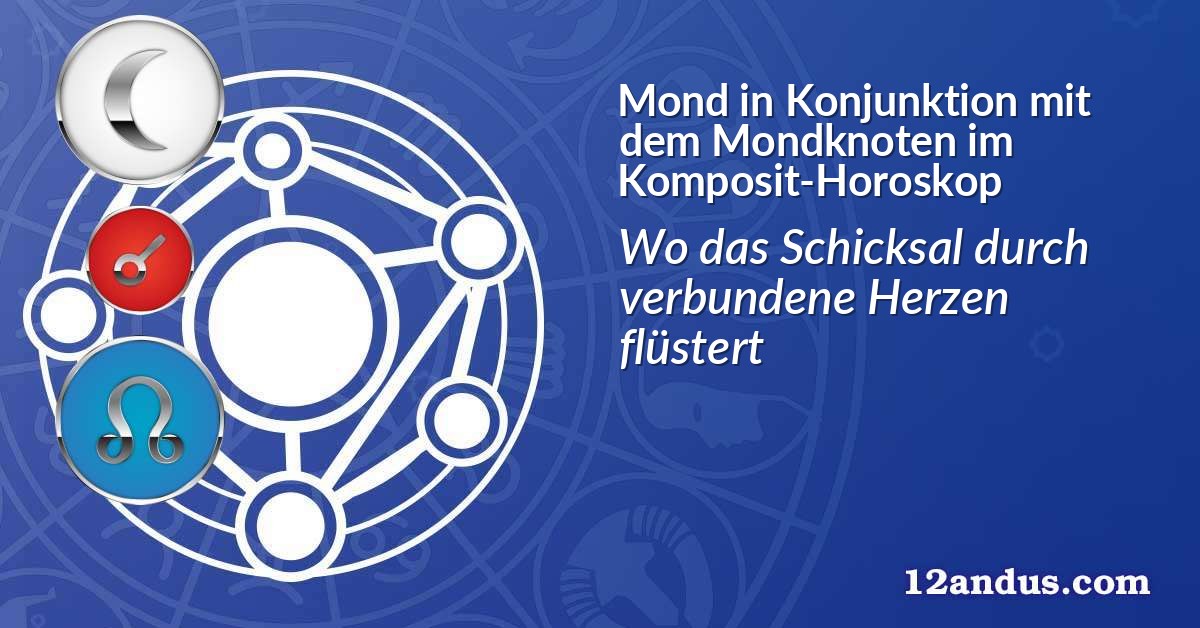 Mond in Konjunktion mit dem Mondknoten im Komposit-Horoskop