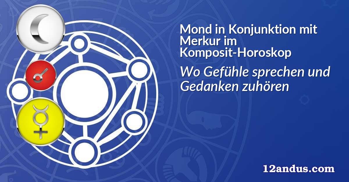 Mond in Konjunktion mit Merkur im Komposit-Horoskop