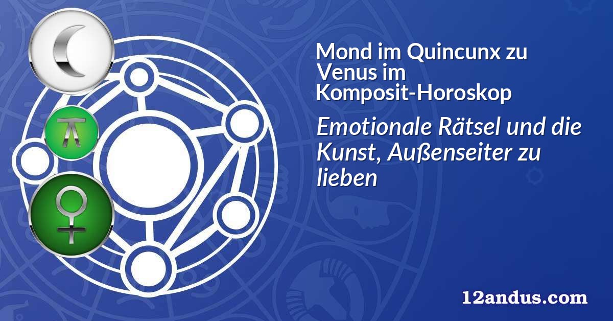 Mond im Quinkunx zu Venus im Komposit-Horoskop