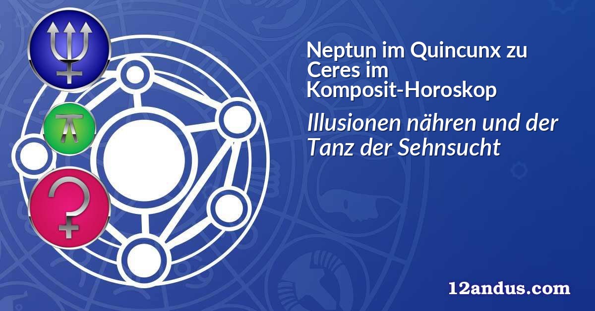 Neptun im Quinkunx zu Ceres im Komposit-Horoskop