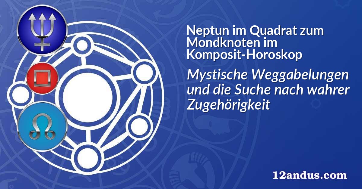 Neptun im Quadrat zum Mondknoten im Komposit-Horoskop